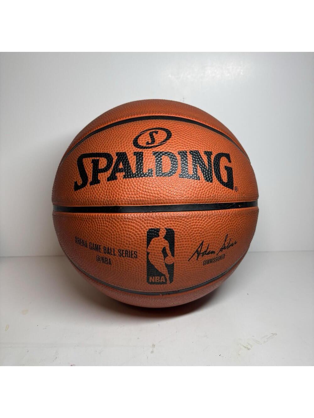 Spalding NBA Arena Game Ball Series Basketball Adam Silver Commissioner 70-1949